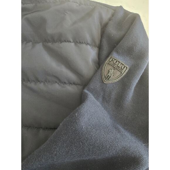 Polo Ralph Lauren Men’s XXL/2XL Hybrid Full Zip Hooded Jacket Navy Blue Quilted - Picture 6 of 9